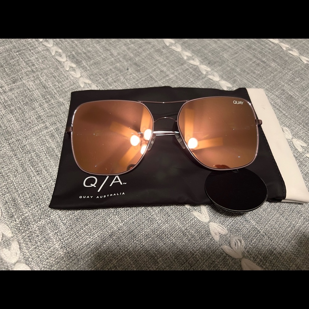 QUAY AUSTRALIA • Sunglasses • Pink • Rose Gold • BRAND NEW W/TAGS